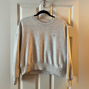 Girls Abercrombie kids Heather grey pullover sweatshirt